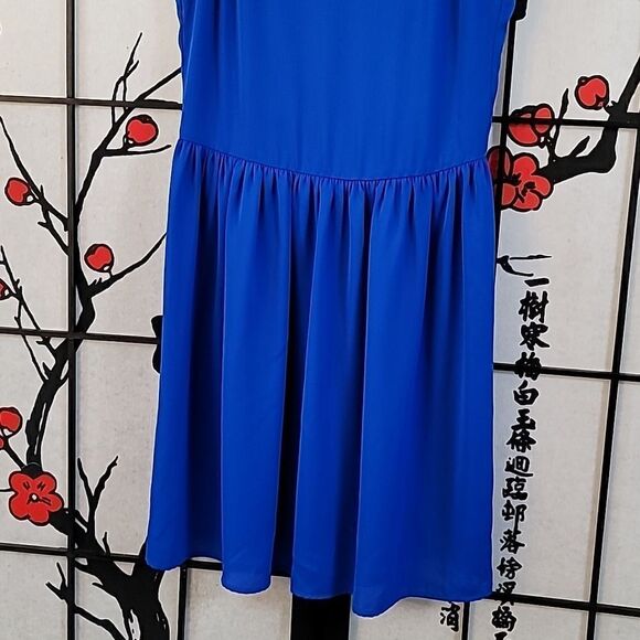 Amanda UpRichard Blue Spaghetti Straps Mini Dress - Picture 4 of 7